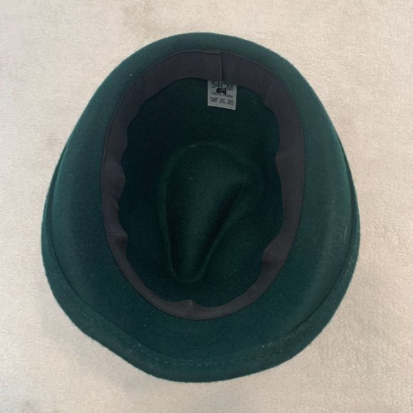 Oktoberfest Alpine Style hat 100% Wool Green 54cm - Picture 6 of 10